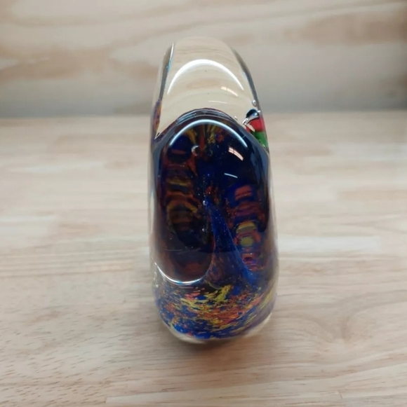 Murano? Vintage Art Glass Tropical Fish Paperweight 4.5x4.25 - Picture 2 of 8